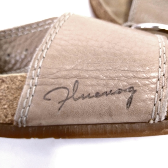 John Fluevog Mocha Leather Sandals - Picture 13 of 13